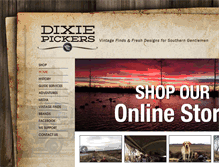 Tablet Screenshot of dixiepickersstore.com